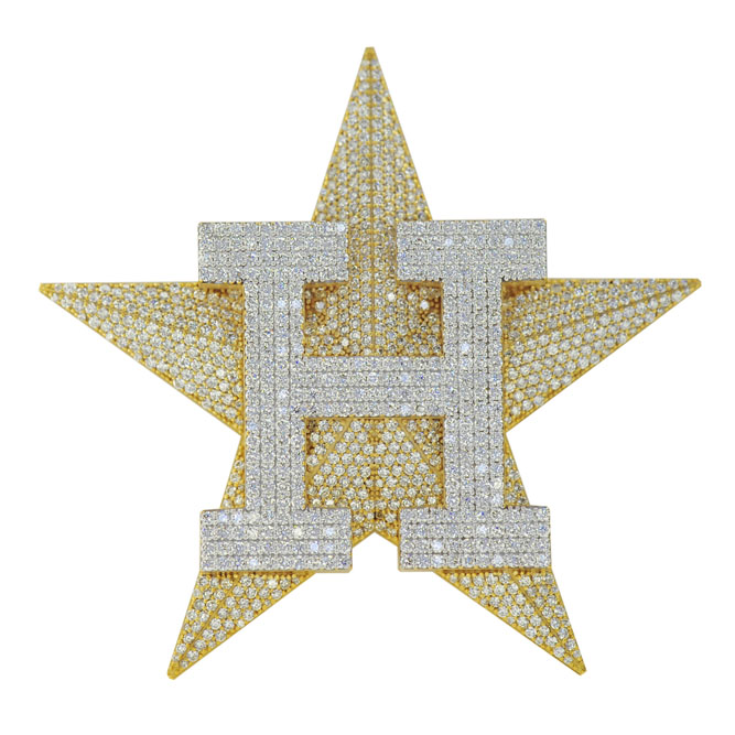 CJ021519 - Custom H Star Pendant